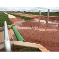 Green Ultra-Silt Dike&reg;, 7' L x 5' W NTL Industrial