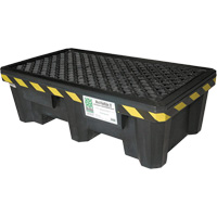 Ultra-Spill Pallet mod&egrave;le &eacute;conomique, 2 barils, Capacit&eacute; de d&eacute;versement 66 gal. US, 53" x 29" x 16,5" NTL Industrial