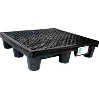 Ultra-Spill Pallet mod&egrave;le &eacute;conomique, 4 barils, Capacit&eacute; de d&eacute;versement 66 gal. US, 53" x 53" x 11,8" NTL Industrial