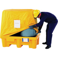 2-Drum Spill Pallet Pullover Cover NTL Industrial