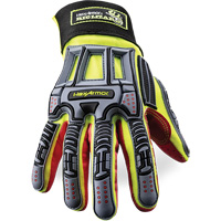 Rig Lizard&reg; 2028X Cut-Resistant Gloves, 6/X-Small, Synthetic/HPPE Palm, Elastic/Hook & Loop Cuff NTL Industrial
