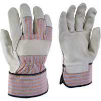 24-61 Striped Work Gloves, X-Small, Grain Cowhide Palm SHG513 | NTL Industrial