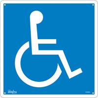 Handicap CSA Safety Sign, 12" x 12", Aluminum, Pictogram SHG608 | NTL Industrial