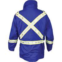 Avenger Flame Resistant Insulated Parka, Small, Royal Blue SHG776 | NTL Industrial