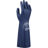 Gants r&eacute;sistants aux produits chimiques CN751, Taille Petit/7, 15" lo, Nitrile, 18 mils NTL Industrial