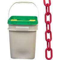Heavy-Duty Plastic Safety Chain, Red SHH027 | NTL Industrial