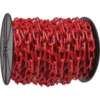 Heavy-Duty Plastic Safety Chain, Red SHH034 | NTL Industrial