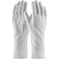 Gants d'inspection de qualit&eacute; sup&eacute;rieure CleanTeam, Coton, Poignet Non ourl&eacute;, Taille unique NTL Industrial
