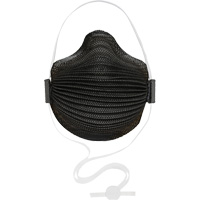 AirWave M Series Black Disposable Masks with SmartStrap<sup>®</sup> & Nose Flange, N95, NIOSH Certified, Small SHH515 | NTL Industrial