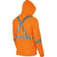 6964 Bird's-Eye Safety Hoodie, Small, High Visibility Orange NTL Industrial