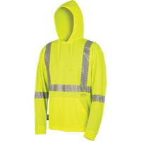 6965 Bird's-Eye Safety Hoodie, Small, High Visibility Lime-Yellow NTL Industrial
