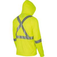 6965 Bird's-Eye Safety Hoodie, Small, High Visibility Lime-Yellow NTL Industrial
