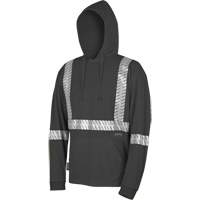 6966 Bird's-Eye Safety Hoodie, Small, Black NTL Industrial