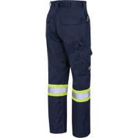 Cargo Work Pants, Poly-Cotton, 30, Navy Blue SHH756 | NTL Industrial