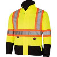5771 Manteau de s&eacute;curit&eacute; imperm&eacute;able r&eacute;versible, Polyester/Polyur&eacute;thane, Jaune lime haute visibilit&eacute;, Petit NTL Industrial