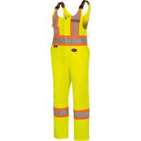6000W Women's High-Visibility Traffic Safety Overalls, Polyester, X-Small, High Visibility Lime-Yellow NTL Industrial