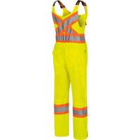 6000W Women's High-Visibility Traffic Safety Overalls, Polyester, X-Small, High Visibility Lime-Yellow NTL Industrial