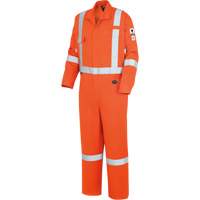 "The Rock" FR-Tech<sup>®</sup> High Visibility FR/Arc Rated Coveralls, Size 36, High Visibility Orange, 10 cal/cm² SHI194 | NTL Industrial