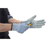 Eco-Friendly Stretch Cut-Resistant Gloves, Size 7, 13 Gauge, Polyurethane Coated, HPPE/RPET Shell, ASTM ANSI Level A2 NTL Industrial