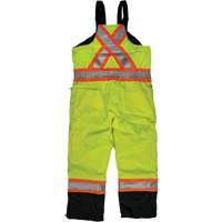 Ripstop Insulated Safety Bib Overall, Polyester, X-Small, High Visibility Lime-Yellow SHI860 | NTL Industrial