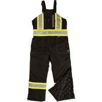Ripstop Insulated Safety Bib Overall, Polyester, X-Small, Black SHI878 | NTL Industrial