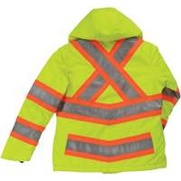 Women’s Insulated Flex Safety Jacket, Polyester, High Visibility Lime-Yellow, X-Small SHI887 | NTL Industrial