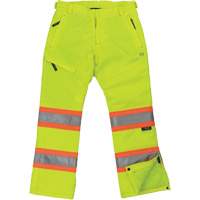 Women’s Insulated Flex Safety Pant, Polyester, X-Small, High Visibility Lime-Yellow SHI905 | NTL Industrial