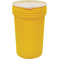Plastic Lab Pack Nestable Drum with Lever-Lock, 55 US gal., Mobile NTL Industrial
