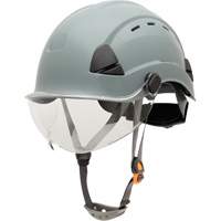 Fibre Metal Safety Helmet, Non-Vented, Ratchet, Grey SHJ275 | NTL Industrial