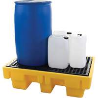 2-Drum Spill Pallet, 61 US gal. Spill Capacity, 51.5" x 36" x 15" NTL Industrial
