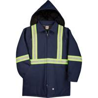 Premium Duck Parka with Reflective Material, Navy Blue, Small NTL Industrial