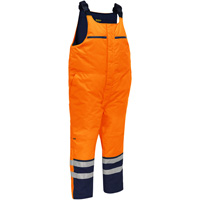 Salopette pour le froid extr&ecirc;me Bisley, Polyester, Petit, Orange haute visibilit&eacute; NTL Industrial