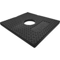 Base en caoutchouc pour poteau d&eacute;lin&eacute;ateur, 10 lb NTL Industrial