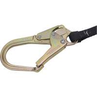 SA-6402-4 Shock Absorbing Lanyard, 4', Form Hook Center, Snap Hook Leg Ends, Polyester NTL Industrial