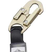 SA-5500-4 Shock Absorbing Lanyard, 4', Snap Hook Center, Snap Hook Leg Ends, Galvanized Steel NTL Industrial