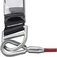 SA-5500-4 Shock Absorbing Lanyard, 4', Snap Hook Center, Snap Hook Leg Ends, Galvanized Steel NTL Industrial
