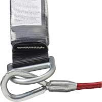SA-5502-6 Shock Absorbing Lanyard, 6', Form Hook Center, Snap Hook Leg Ends, Galvanized Steel NTL Industrial