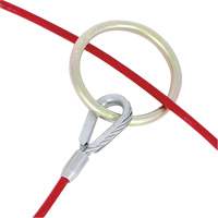 AS-21110-4 4' Cable Anchor with O-Ring Ends, Sling, Permanent Use NTL Industrial