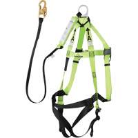 FBH-10000A5440-4 4' Class A Harness & Lanyard with 220 lbs. Capacity, Harness/Lanyard Combo NTL Industrial