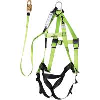 FBH-10000A6440-4 4' Class A Harness & Lanyard with 350 lbs. Capacity, Harness/Lanyard Combo NTL Industrial