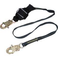 Arc Flash Web Shock-Absorbing Lanyard, 6', Snap Hook Center, Snap Hook Leg Ends, Kevlar&reg; NTL Industrial