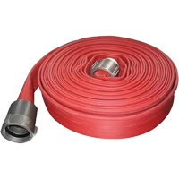 Nitrile Rubber Fire Hose, 50' L, 2-1/2" Dia., 200 NTL Industrial