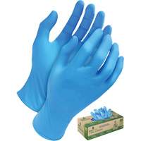 Gants jetables en tri polym&egrave;re, Petit, Poly&eacute;thyl&egrave;ne, 5 mils, Sans poudre, Bleu NTL Industrial