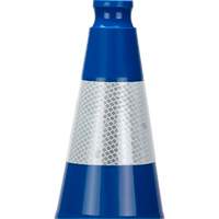 Premium Traffic Cone, 28", Blue, 4" Reflective Collar(s) NTL Industrial