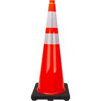 Premium Traffic Cone, 36", Orange, 4" & 6" Reflective Collar(s) NTL Industrial