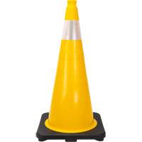 Premium Traffic Cone, 28", Yellow, 4" Reflective Collar(s) NTL Industrial