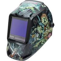 VIKING 3350 Zombie Welding Helmet, 3.74" L x 3.34" W View Area, 5 - 13 Shade Range NTL Industrial
