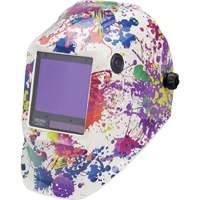 VIKING 3350 Creative Spark Welding Helmet, 3.74" L x 3.34" W View Area, 5 - 13 Shade Range NTL Industrial