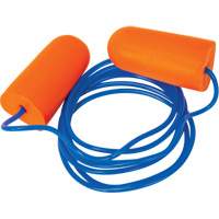 Foam Earplugs, Pair - Polybag, Corded NTL Industrial