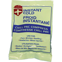 Compresse froide instantan&eacute;e Chill Pac, Froid, Utilisation unique, 4" x 6" NTL Industrial